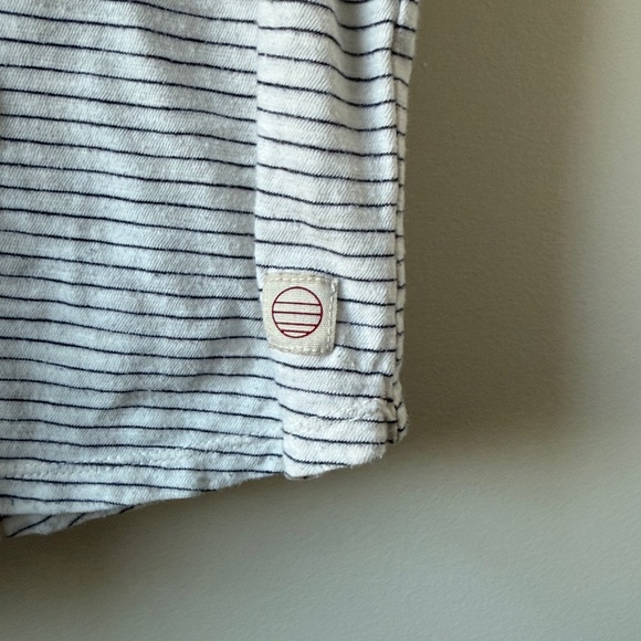 MARINE LAYER T Shirt Saddle Hem Striped Pocket Tee Casual Basic Men's M L - Picture 4 of 7